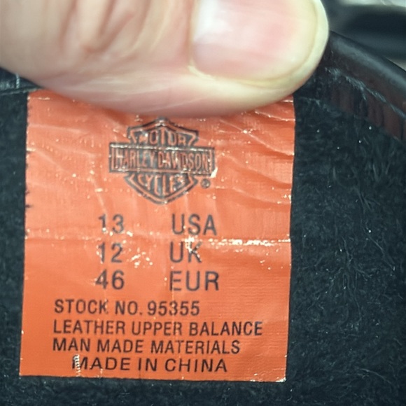 Harley Davidson leather moto boots - Picture 8 of 9